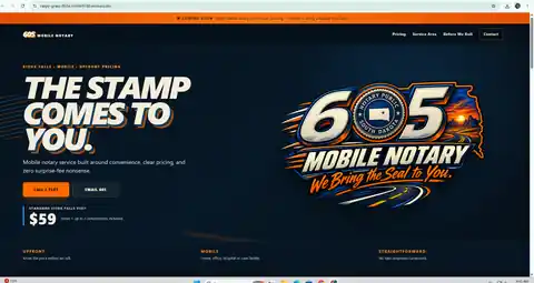 605 Mobile Notary website